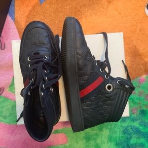Boys Gucci high top shoes